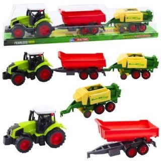 Traktor rolniczy z przyczepą