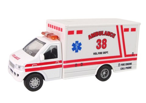 Auto Pojazd Ratunkowy Ambulans Napęd Frykcyjny 2 Kolory Auto Pojazd Ratunkowy Ambulans Napęd Frykcyjny 2 Kolory