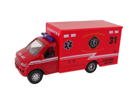 Auto Pojazd Ratunkowy Ambulans Napęd Frykcyjny 2 Kolory Auto Pojazd Ratunkowy Ambulans Napęd Frykcyjny 2 Kolory