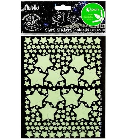 Naklejki fluorescencyjne Gwiazdki