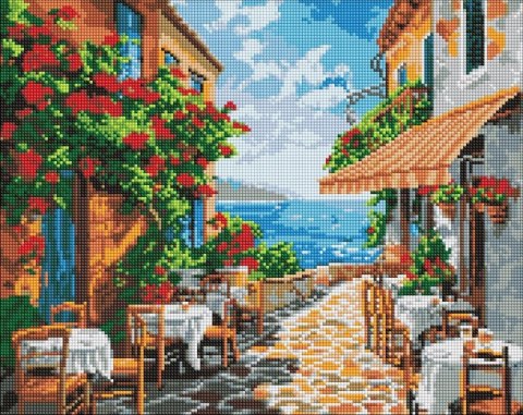 Diamentowa mozaika - Cichy zakątek 40x50cm