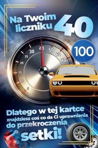 Karnet Prawo Jazdy 40 urodziny męskie