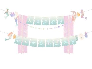Baner Happy Birthday Syrenka 130x100cm