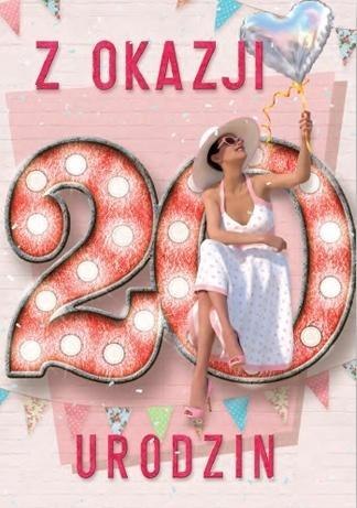 Kartka okolicznościowa Urodziny 20 Kartka okolicznościowa Urodziny 20