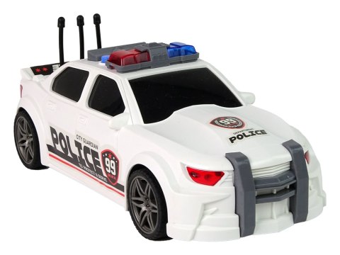 Auto Sportowe Policja 1:16 Biały Dźwięk Auto Sportowe Policja 1:16 Biały Dźwięk