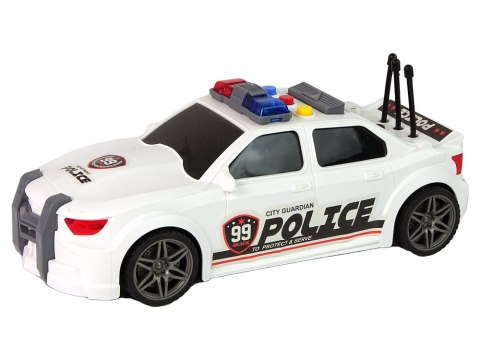 Auto Sportowe Policja 1:16 Biały Dźwięk Auto Sportowe Policja 1:16 Biały Dźwięk