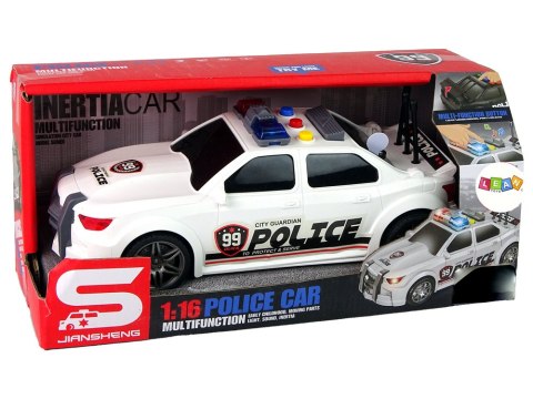 Auto Sportowe Policja 1:16 Biały Dźwięk Auto Sportowe Policja 1:16 Biały Dźwięk