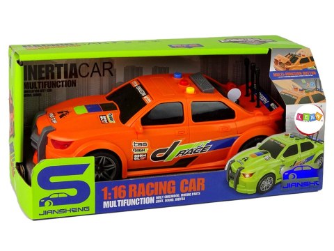 Auto Sportowe Wyścigowe 1:16 Pomarańczowy Dźwięk Auto Sportowe Wyścigowe 1:16 Pomarańczowy Dźwięk
