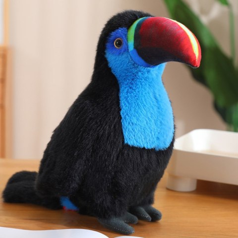 Pluszowy Ptak Tukan Maskotka Przytulanka Niebieski 35cm Pluszowy Ptak Tukan Maskotka Przytulanka Niebieski 35cm