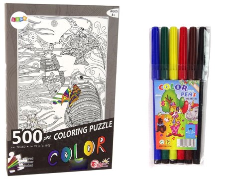 Puzzle Do Kolorowania 500 Elementów Ryby Ocean Puzzle Do Kolorowania 500 Elementów Ryby Ocean