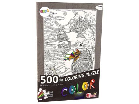 Puzzle Do Kolorowania 500 Elementów Ryby Ocean Puzzle Do Kolorowania 500 Elementów Ryby Ocean