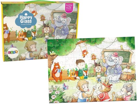 Puzzle Szkoła Dla Zwierząt 100 Elementów Puzzle Szkoła Dla Zwierząt 100 Elementów