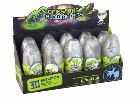 Świecący W Ciemności Szkielet 3D Dinozaury Mamut w Jajku Świecący W Ciemności Szkielet 3D Dinozaury Mamut w Jajku