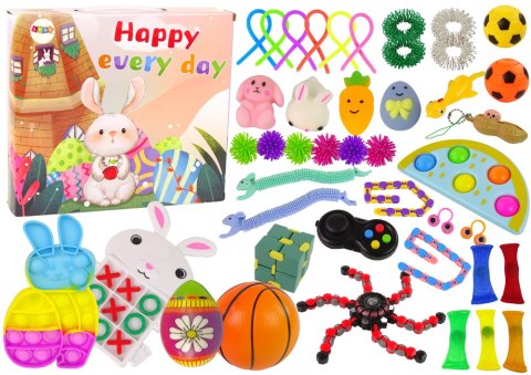 Zestaw Zabawek Wielkanocnych Fidget Toys Pop It Squishy Antystresowe 42 Elementy Zestaw Zabawek Wielkanocnych Fidget Toys Pop It Squishy Antystresowe 42 Elementy