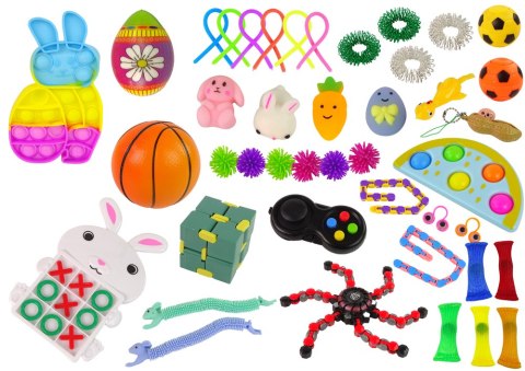 Zestaw Zabawek Wielkanocnych Fidget Toys Pop It Squishy Antystresowe 42 Elementy Zestaw Zabawek Wielkanocnych Fidget Toys Pop It Squishy Antystresowe 42 Elementy