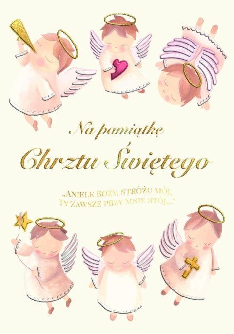 Karnet A5 Chrzest - Aniołki Karnet A5 Chrzest - Aniołki