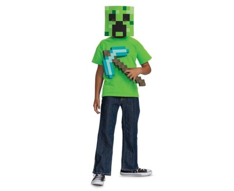 Zestaw Minecraft kilof, maska rozm. uniwer. Zestaw Minecraft kilof, maska rozm. uniwer.