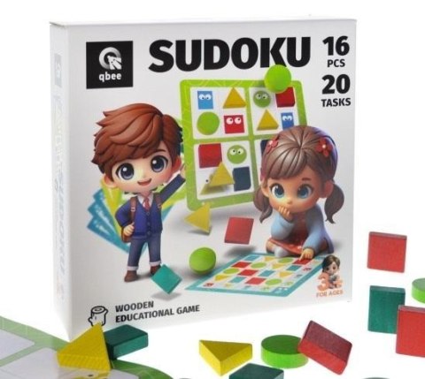 Dra drewniana Sudoku geometryczne 16el Dra drewniana Sudoku geometryczne 16el