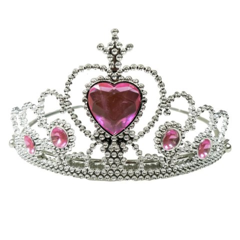 Tiara z kryształkami różowa Tiara z kryształkami różowa