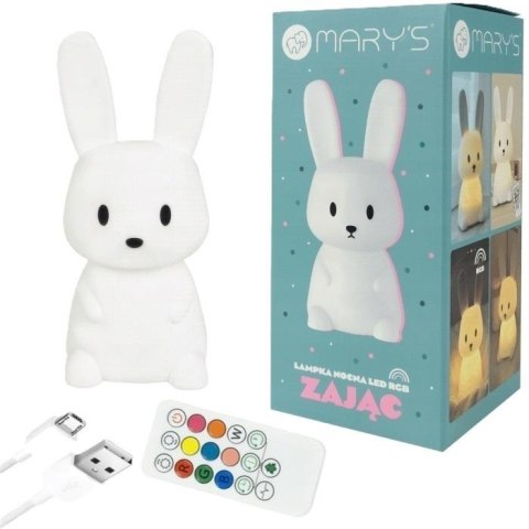 Lampka nocna LED Zając biały mały Lampka nocna LED Zając biały mały
