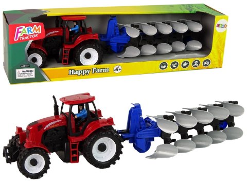 Czerwony Traktor z Pługiem Farma Czerwony Traktor z Pługiem Farma