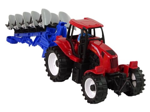 Czerwony Traktor z Pługiem Farma Czerwony Traktor z Pługiem Farma
