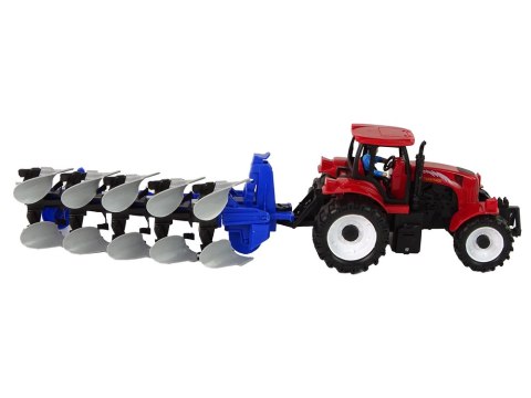 Czerwony Traktor z Pługiem Farma Czerwony Traktor z Pługiem Farma