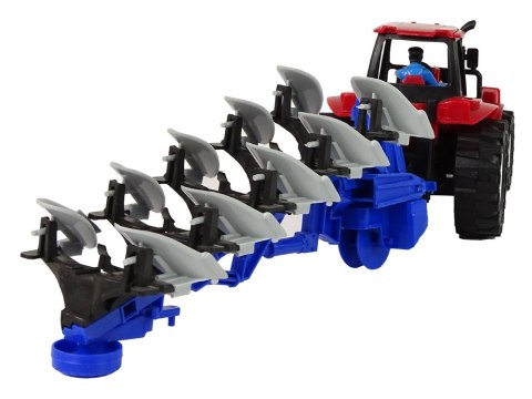 Czerwony Traktor z Pługiem Farma Czerwony Traktor z Pługiem Farma