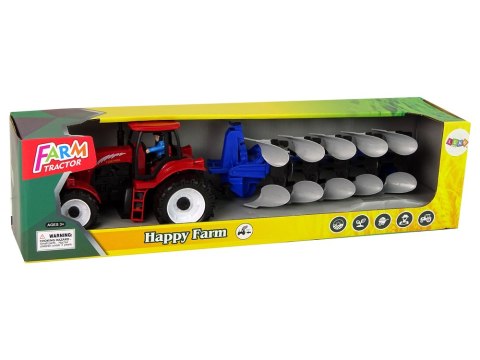 Czerwony Traktor z Pługiem Farma Czerwony Traktor z Pługiem Farma