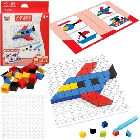 Puzzle DIY mozaika transportu 59el Puzzle DIY mozaika transportu 59el