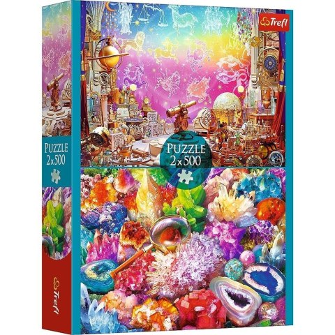 Puzzle 2x500 Kosmos i kryształy TREFL Puzzle 2x500 Kosmos i kryształy TREFL