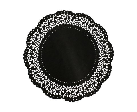 Serwetka dekoracyjna czarna 36cm 6szt Serwetka dekoracyjna czarna 36cm 6szt