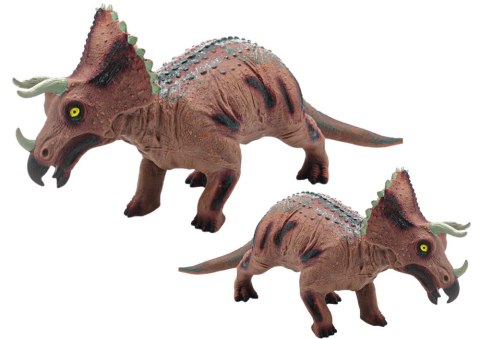 Duża Figurka Dinozaur Triceratops Dźwięk 36 cm Brązowy Duża Figurka Dinozaur Triceratops Dźwięk 36 cm Brązowy