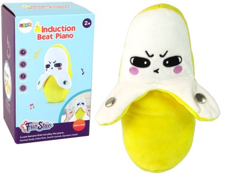 Pluszowy Banan Interaktywny Muzyka 22 cm Żółty Pluszowy Banan Interaktywny Muzyka 22 cm Żółty