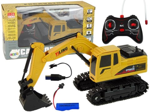 Pojazd Koparka R/C 1:24 Żółta Pojazd Koparka R/C 1:24 Żółta