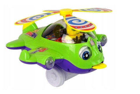 Samolot Pchacz Dzwonek Kij Pilot Zielony Samolot Pchacz Dzwonek Kij Pilot Zielony