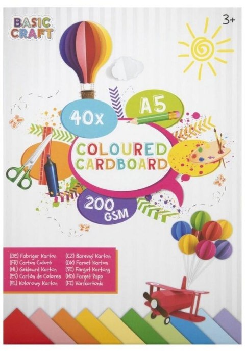 Blok kolorowych kartek A5/40K