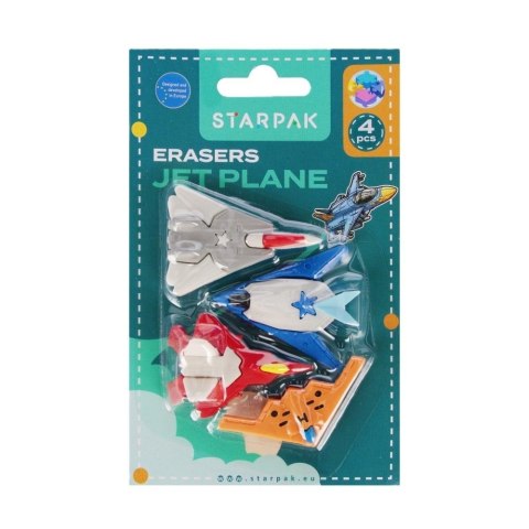 Gumka do mazania 3D puzzle 4 sztuki Samoloty