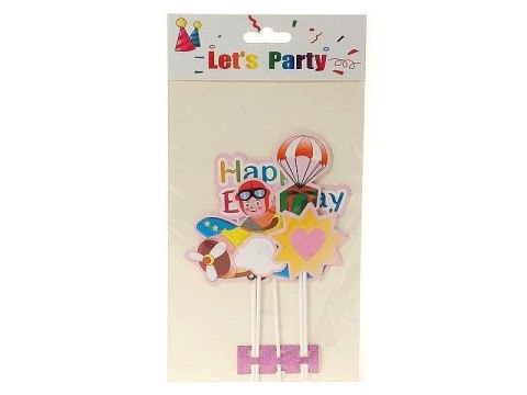 Topper na tort samolot 29x16cm Topper na tort samolot 29x16cm