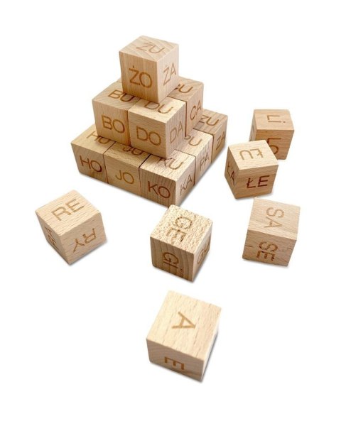 Klocki edukacyjne - Sylaby otwarte (duże litery)