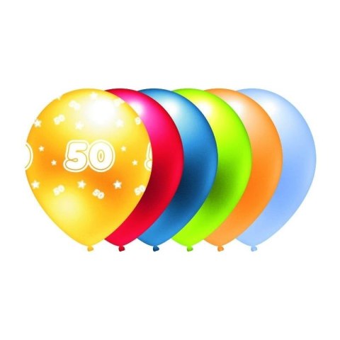 Balon 50 mix kolorów metalik 5szt Balon 50 mix kolorów metalik 5szt