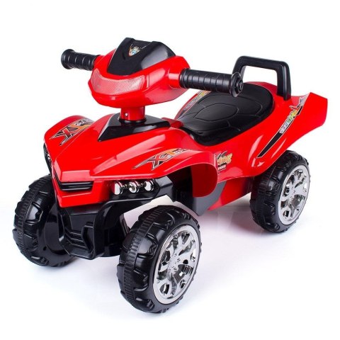 Jeździk quad dziecięcy z dźwiękiem czerwony