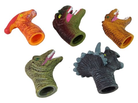 Pacynki na Palce Dinozaury Kolorowe 5 Sztuk Pacynki na Palce Dinozaury Kolorowe 5 Sztuk