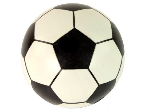 Piłka Biała Czarna Gumowa Duża 23 cm Lekka Piłka Biała Czarna Gumowa Duża 23 cm Lekka