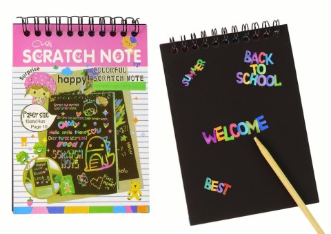 Zdrapywanka Notes Dla Dzieci Różowy Zdrapywanka Notes Dla Dzieci Różowy
