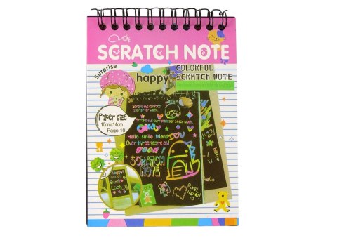 Zdrapywanka Notes Dla Dzieci Różowy Zdrapywanka Notes Dla Dzieci Różowy