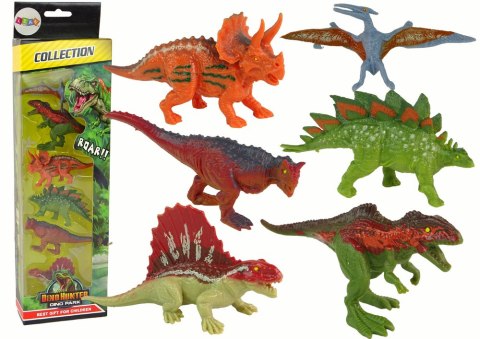 Zestaw Figurki Dinozaury 6 sztuk Kolorowe Zestaw Figurki Dinozaury 6 sztuk Kolorowe