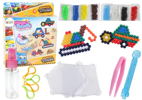 Zestaw Koralików Wodnych DIY Magiczne Koraliki 8 Kolorów Pojazdy Budowlane Zestaw Koralików Wodnych DIY Magiczne Koraliki 8 Kolorów Pojazdy Budowlane