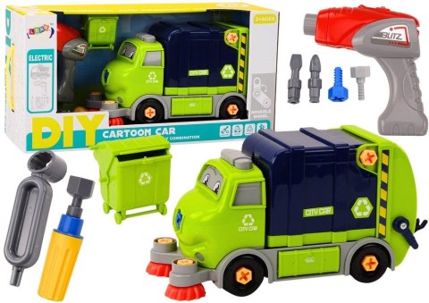 Śmieciarka do skręcania DIY granatowa Śmieciarka do skręcania DIY granatowa