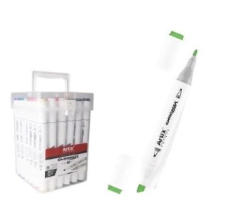 Markery dwustronne Chromax 36 kolorów